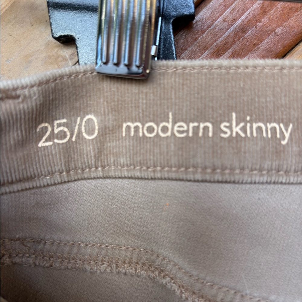 LOFT Straight Leg Jeans in Light Brown - Picture 3 of 5